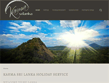 Tablet Screenshot of karmasrilanka.com